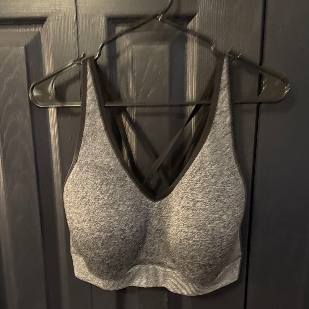PINK Victoria's Secret Heather Gray Sports Bra